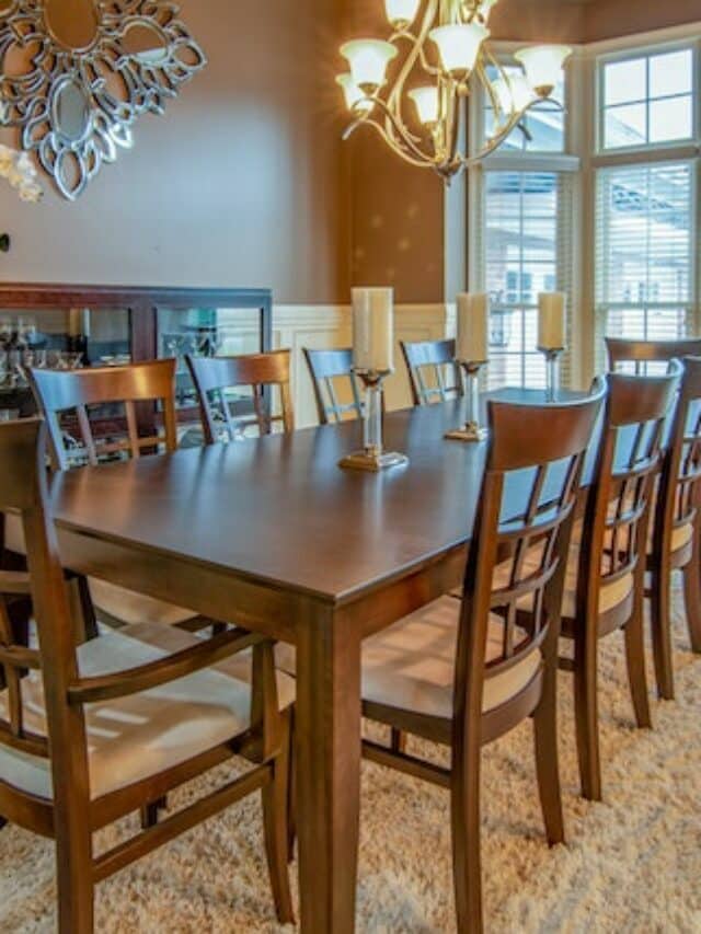 A stunning modern dining table in the dining room Best Dining Table Design ideas