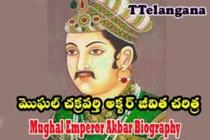 మొఘల్ చక్రవర్తి అక్బర్ జీవిత చరిత్ర, Mughal Emperor Akbar Biography