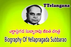 ఎల్లాప్రగడ సుబ్బారావు జీవిత చరిత్ర,Biography Of Yellapragada Subbarao