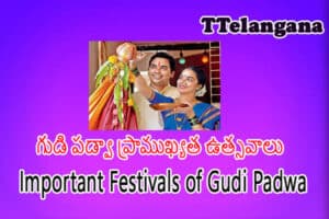 గుడి పడ్వా ప్రాముఖ్యత ఉత్సవాలు,Important Festivals of Gudi Padwa