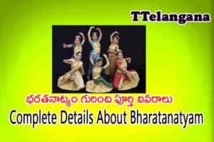 భరతనాట్యం గురించి పూర్తి వివరాలు, Complete Details About Bharatanatyam