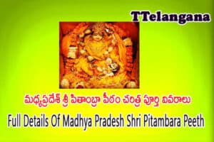 మధ్యప్రదేశ్ శ్రీ పితాంబ్రా పీఠం చరిత్ర పూర్తి వివరాలు,Full Details Of Madhya Pradesh Shri Pitambara Peeth