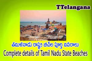తమిళనాడు రాష్ట్ర బీచ్‌ల యెక్క పూర్తి వివరాలు,Complete details of Tamil Nadu State Beaches